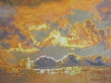 Hidden Light I. 2023. Oil on canvas, 120x150 cm.